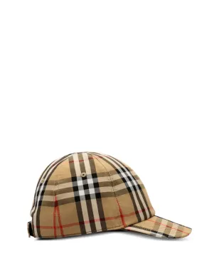 Burberry Kids チェック柄コットンベースボールキャップ - サムネイル2