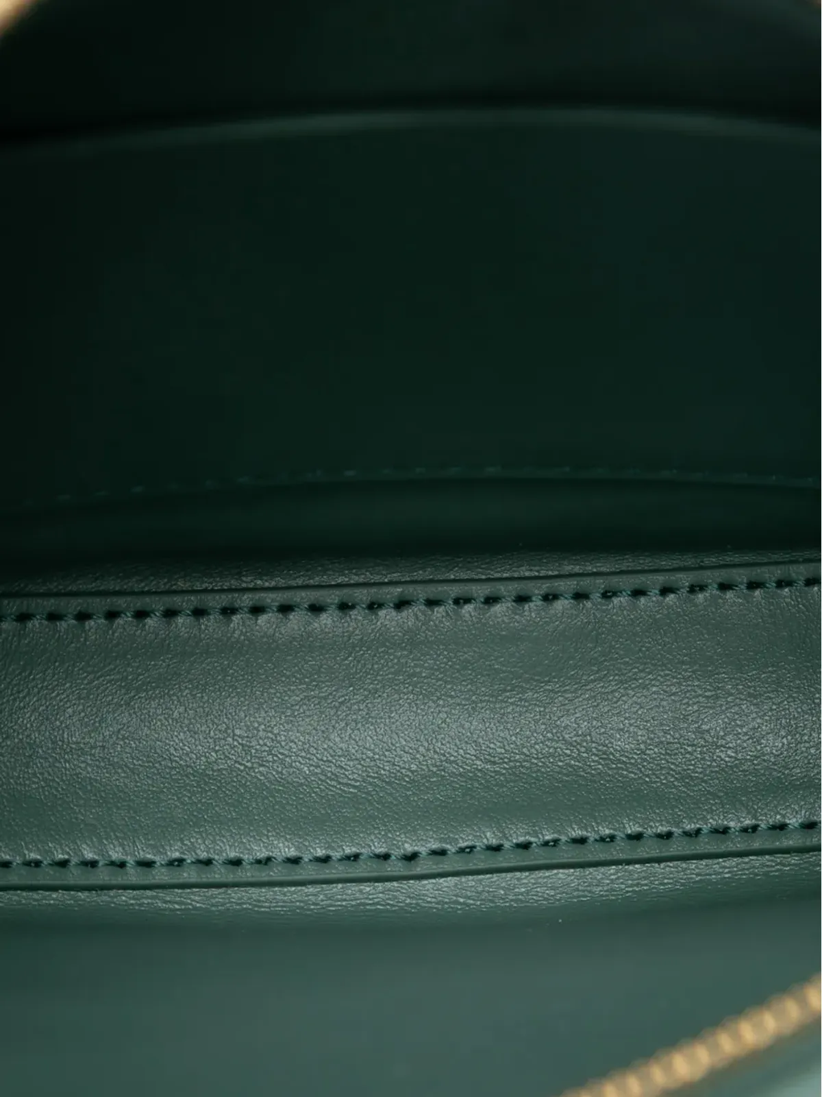 Bottega Veneta ビンテージ ミニレザーイントレチャート サンライズ ホーボーショルダーバッグ - グリーン - 画像5