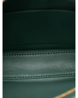 Bottega Veneta ビンテージ ミニレザーイントレチャート サンライズ ホーボーショルダーバッグ - グリーン - サムネイル5