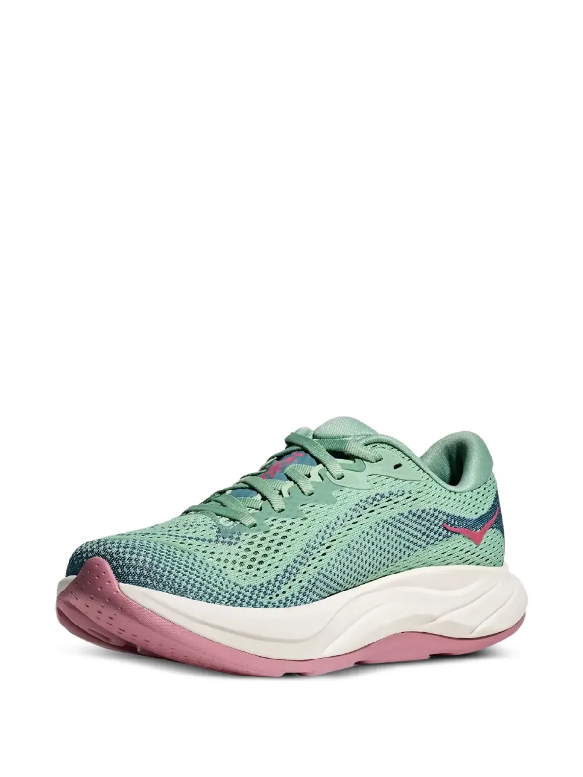 HOKA Rincon 4 ロゴ入りメッシュスニーカー グリーン - 画像2