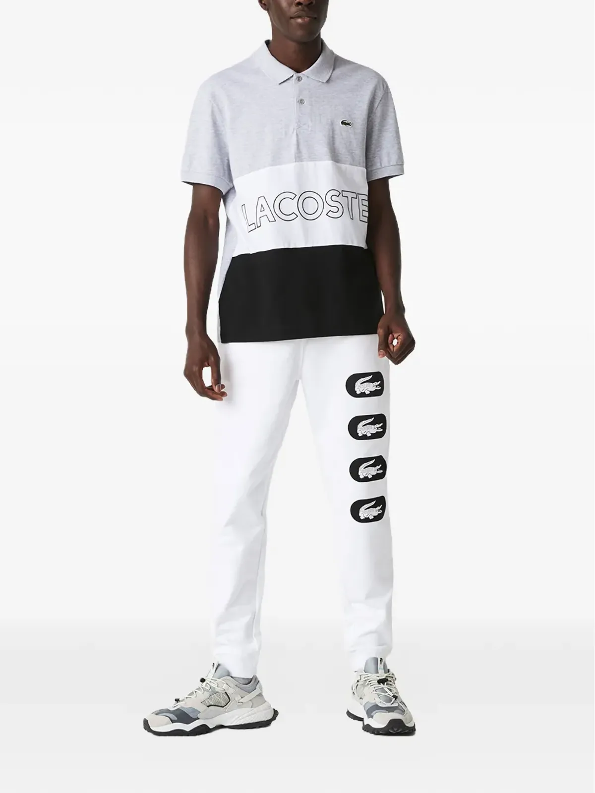 Lacoste クロコダイル柄 トラックパンツ - 画像2
