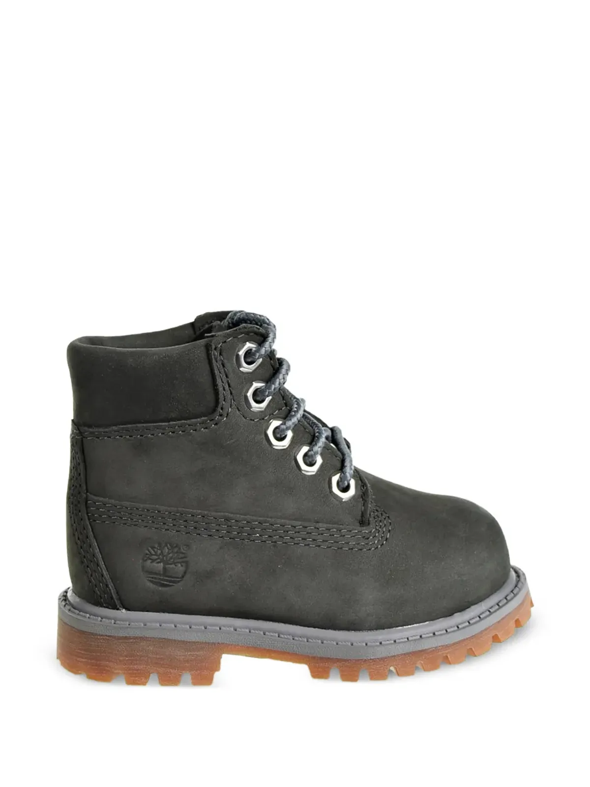 Timberland Kids ティンバーランドキッズ プレミアム レースアップ クリブシューズ ブラック - 画像2
