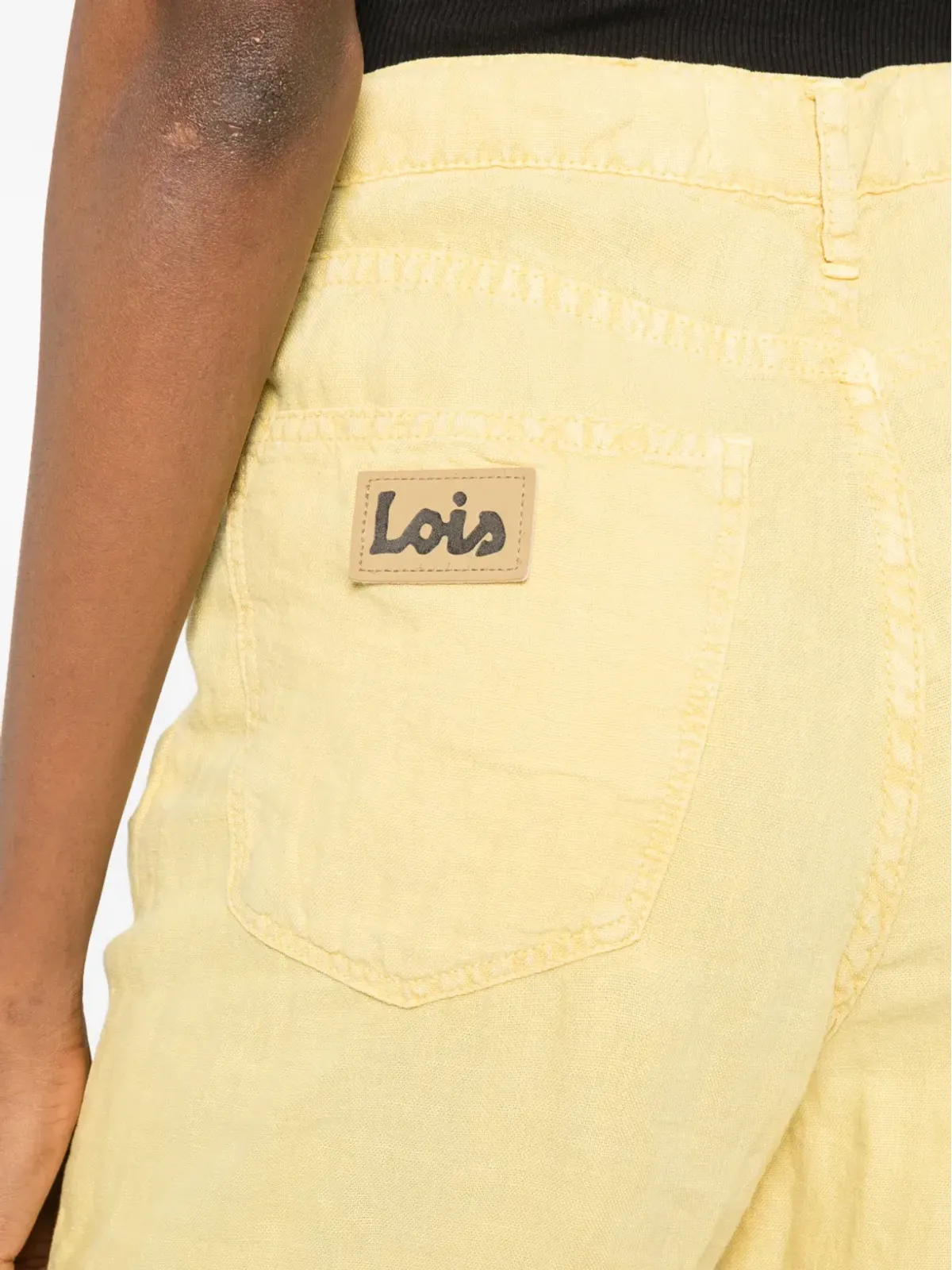 LOIS JEANS ルーズデニムジーンズ イエロー - 画像5
