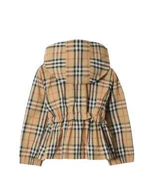 Burberry Kids チェック柄ナイロンフードジャケット - サムネイル2