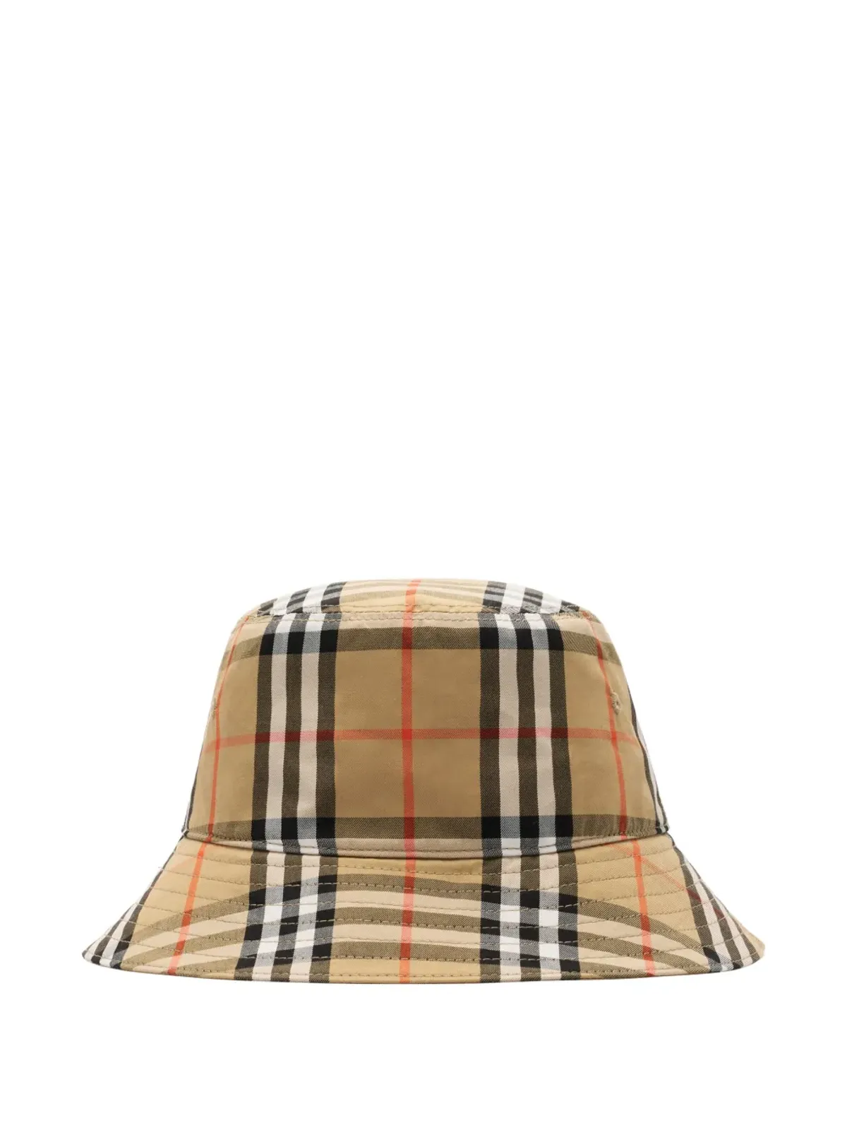Burberry Kids チェック柄コットンバケットハット - 画像1