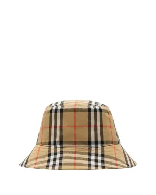 Burberry Kids チェック柄コットンバケットハット - サムネイル1