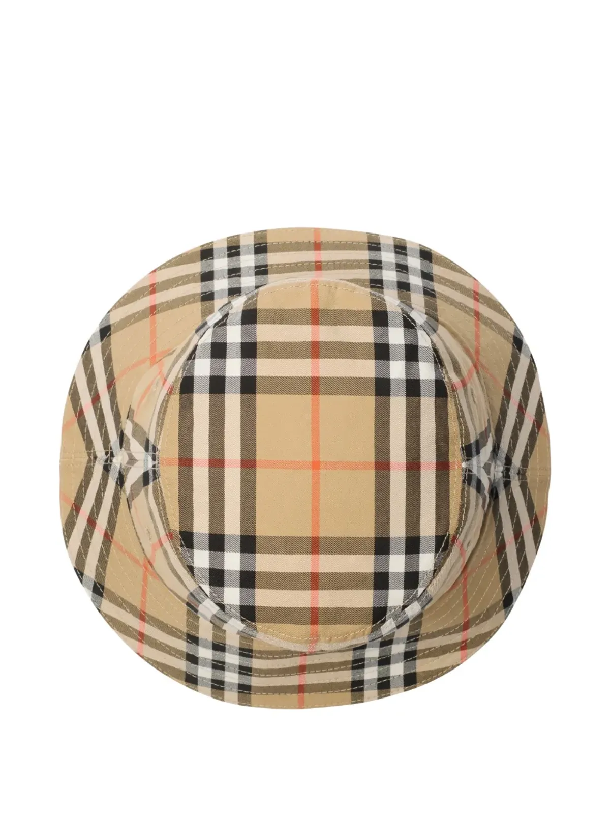 Burberry Kids チェック柄コットンバケットハット - 画像2