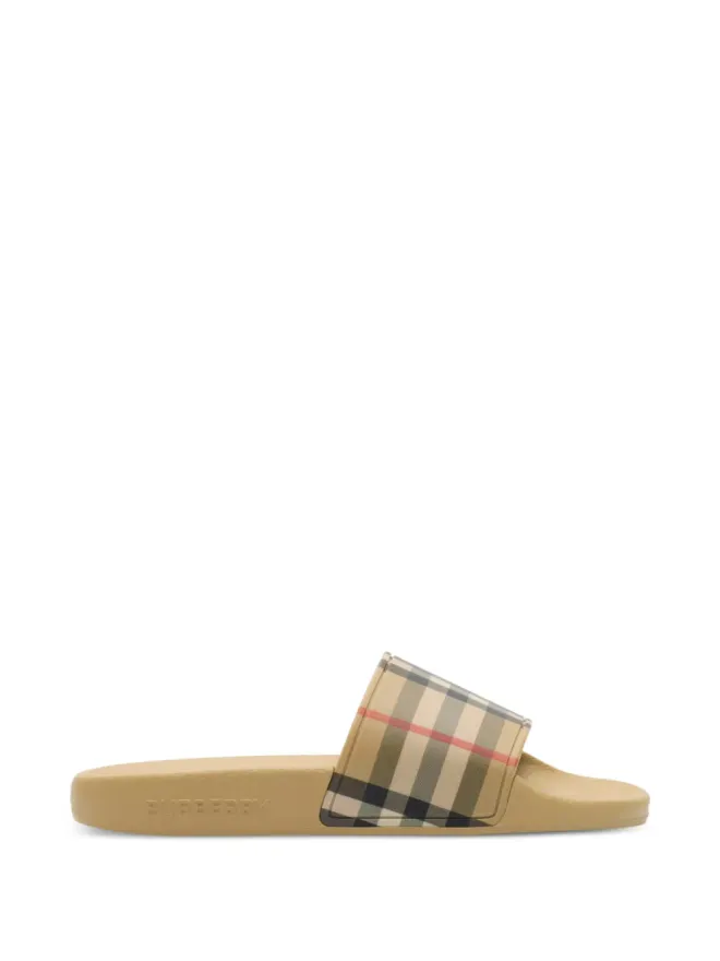 Burberry Kids Burberry Kids チェック柄スライドの商品画像