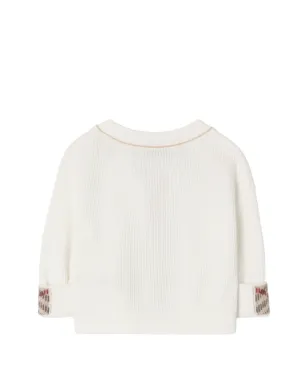 Burberry Kids ロゴ入りコットンカーディガン - サムネイル2