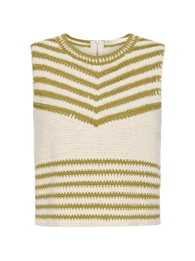 Marie Oliver Marie Oliver ストライプ柄タンクトップ - Neutralsの商品画像