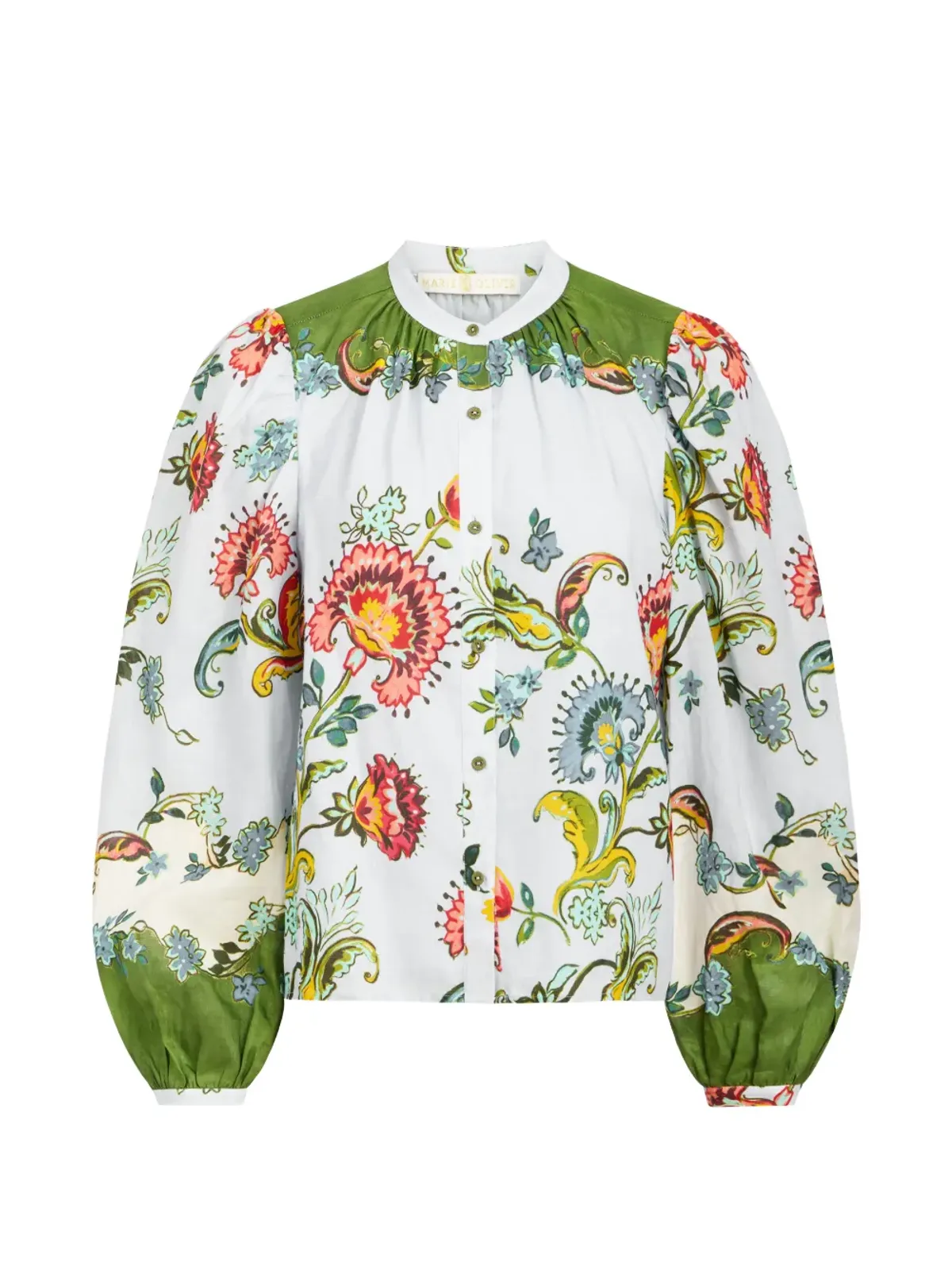 Marie Oliver Kendra floral print blouse - Blue - 画像1