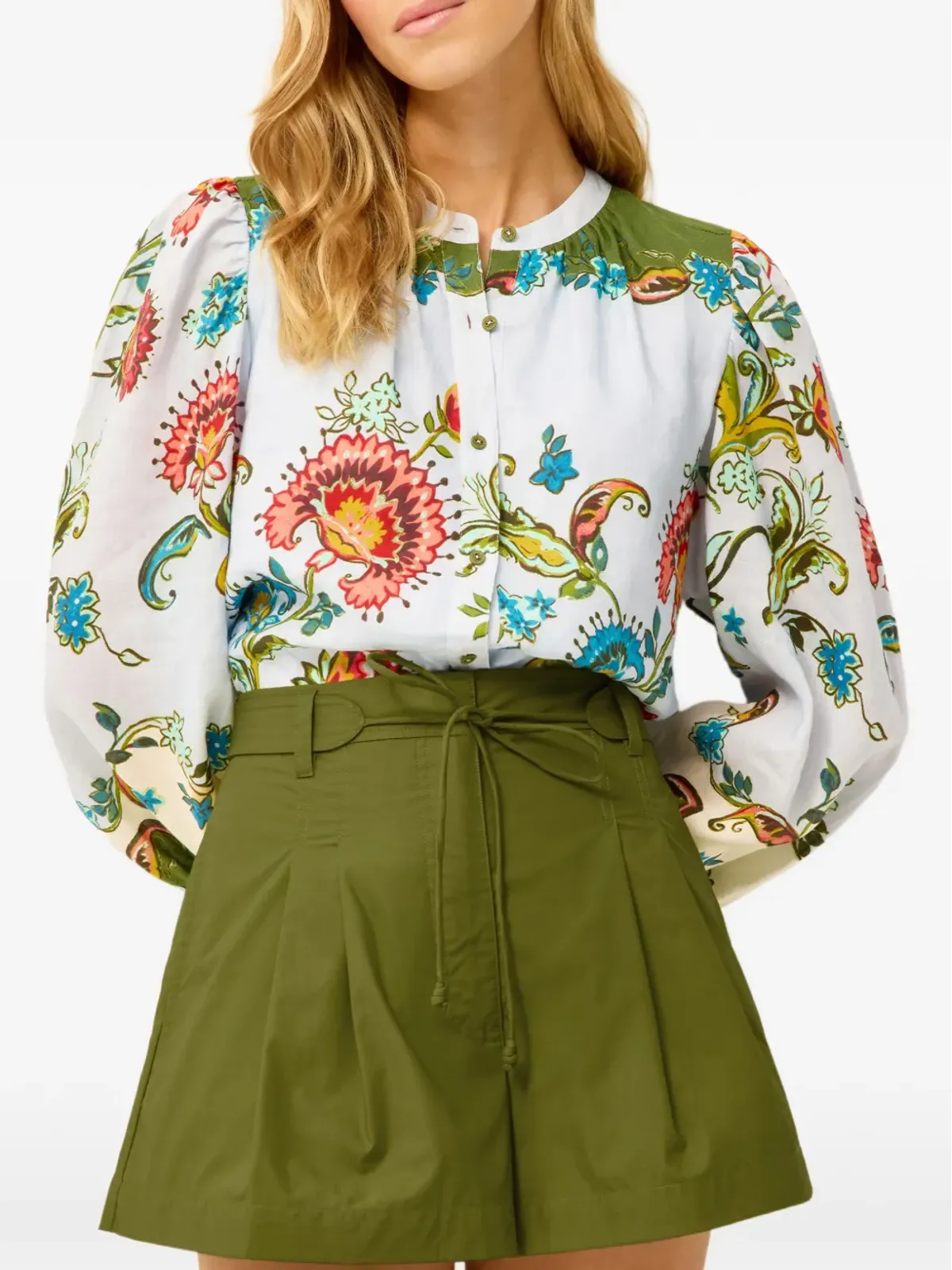 Marie Oliver Kendra floral print blouse - Blue - 画像3