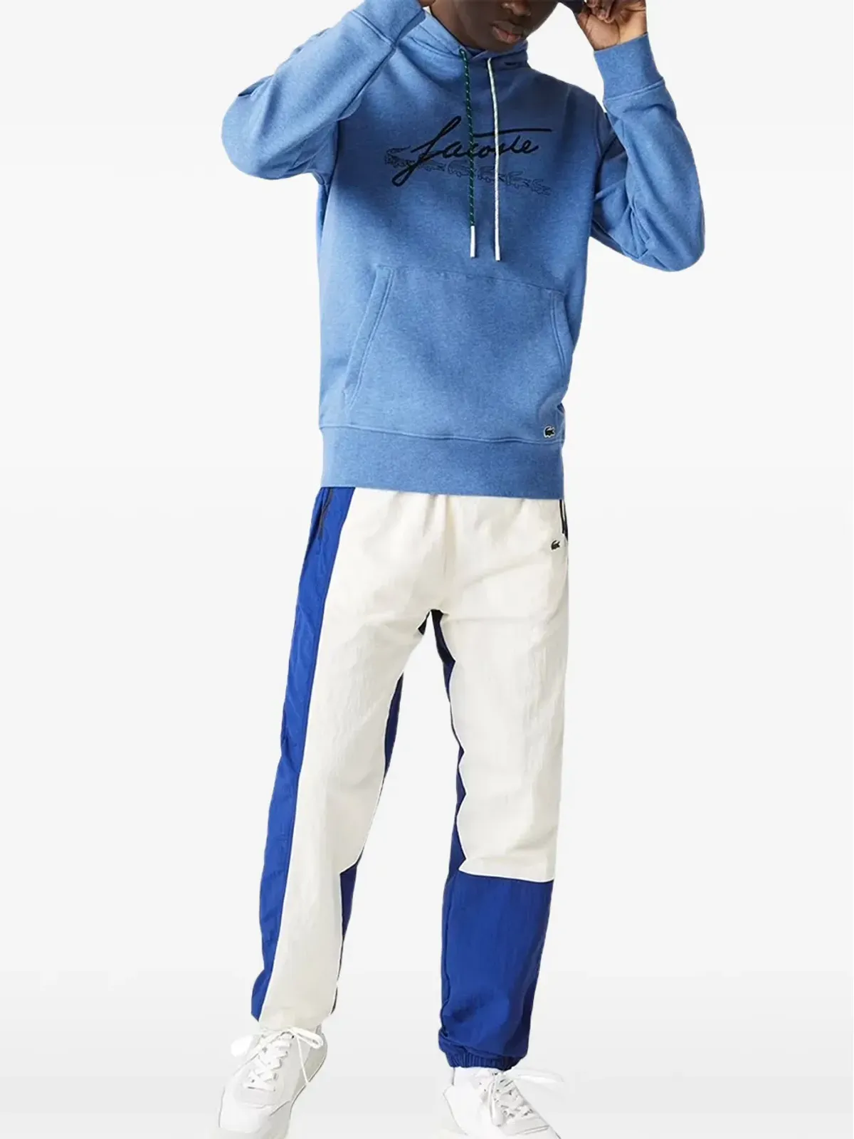 Lacoste 斑点入りコットンフリースフーディー - 画像2