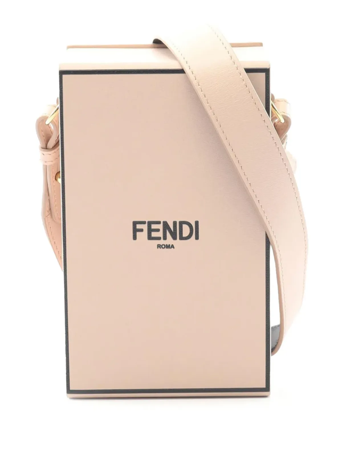Fendi Pre-Owned レザー縦型ボックス クロスボディバッグ - 画像1