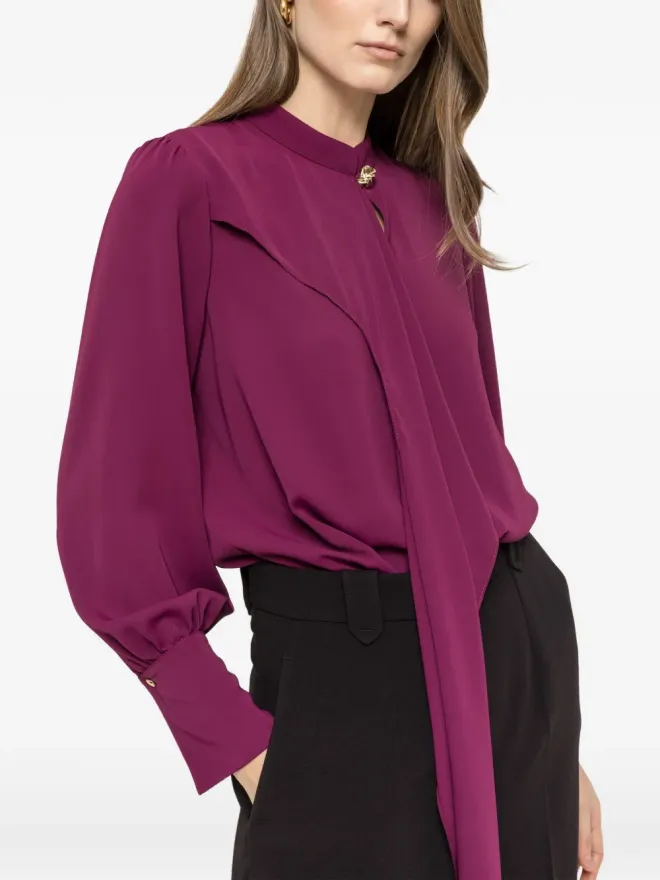 NISSA NISSA ドレープ chiffon ブラウスの商品画像