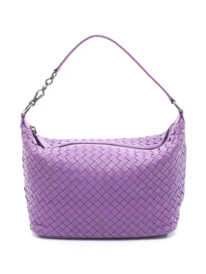 Bottega Veneta Pre-Owned Bottega Veneta ビンテージ イントレチャート ナパレザー ショルダーバッグ パープルの商品画像