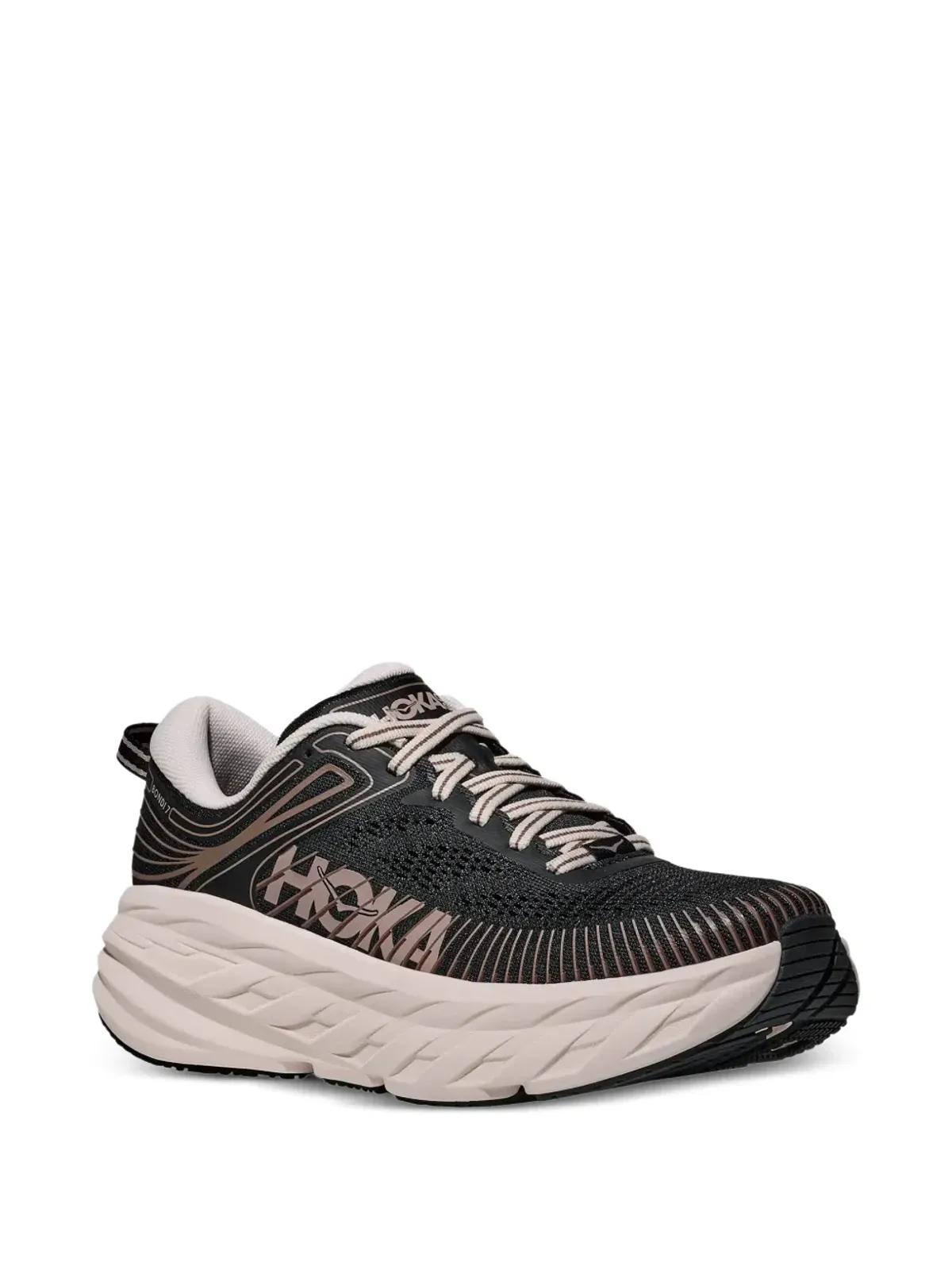 HOKA Bondi 7 レースアップスニーカー - ブラック - 画像2
