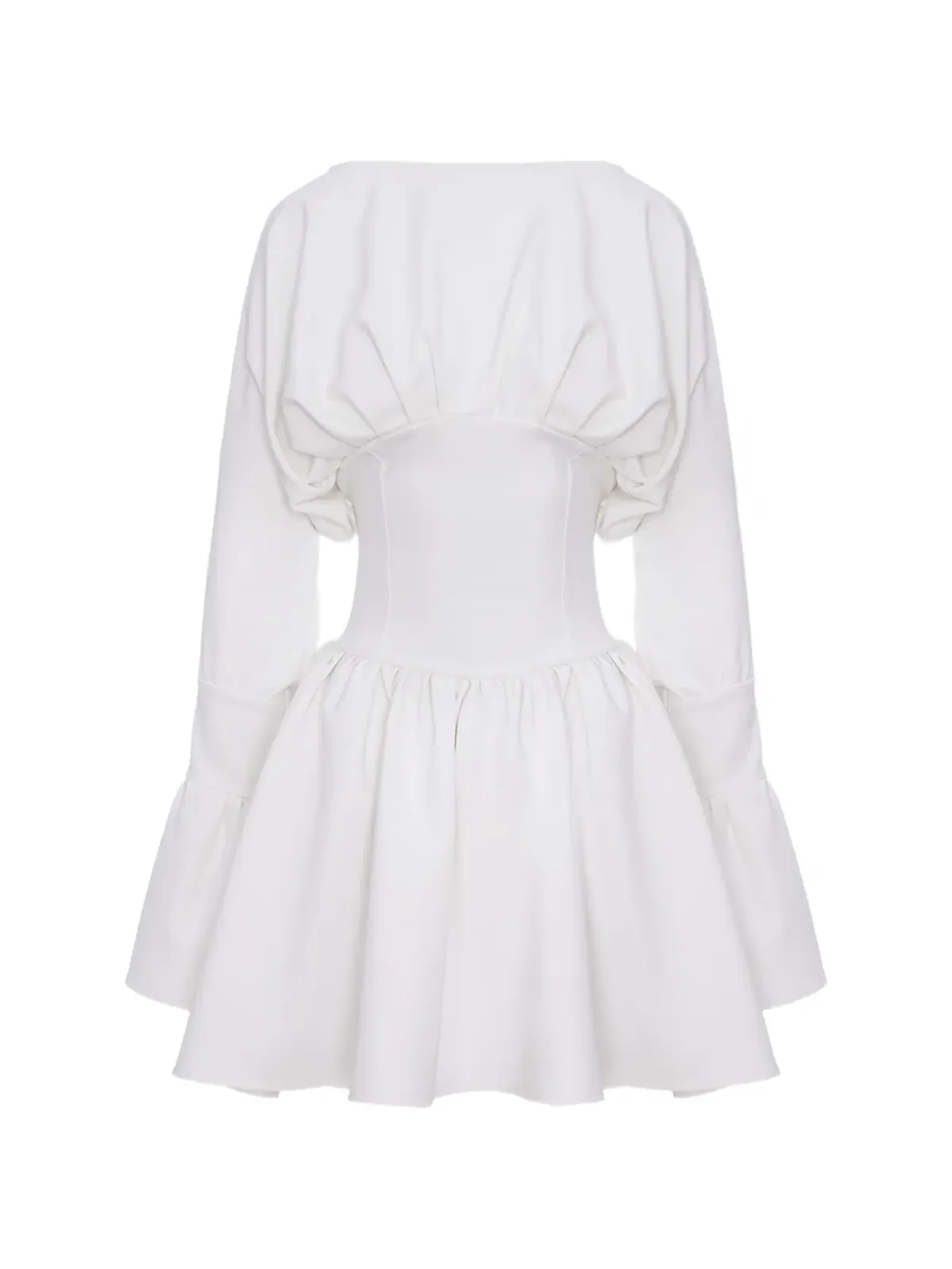 HAMZA Nyssa Clothドレス - White - 画像1