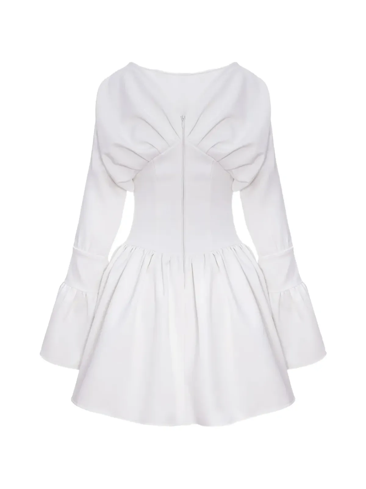 HAMZA Nyssa Clothドレス - White - 画像4