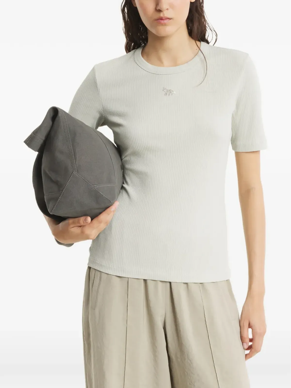 Maison Kitsuné ベビー・フォックス Tシャツ グリーン - 画像2