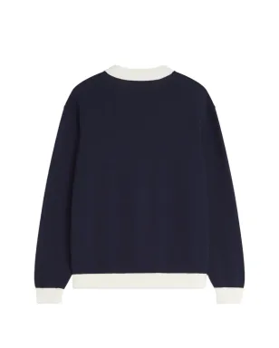 Maison Kitsuné ボタン・トリム カーディガン ブルー - サムネイル3