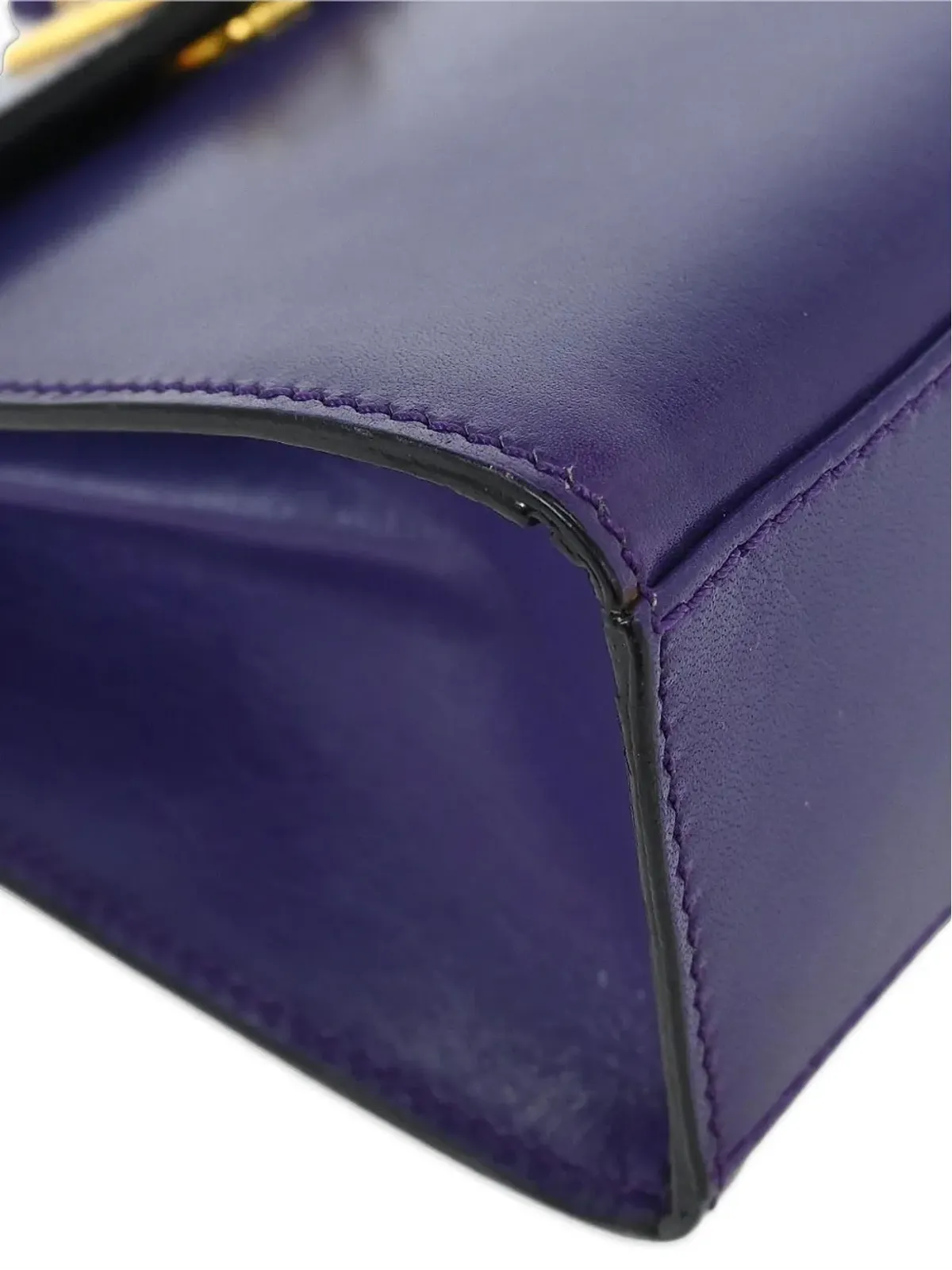 Celine Pre-Owned 1990年代 レザー ショルダーバッグ - パープル - 画像3