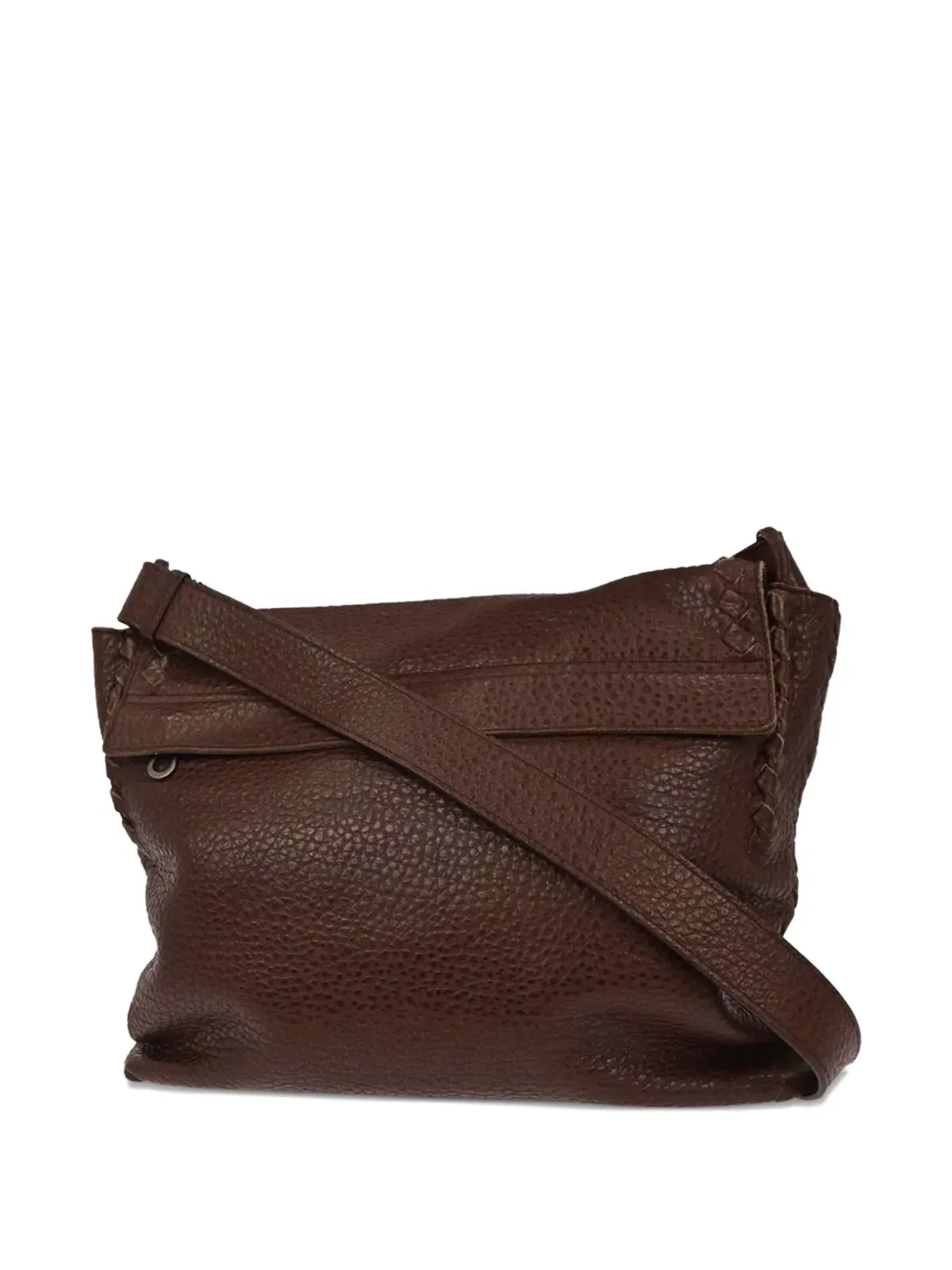 Bottega Veneta Pre-Owned ウェーブンレザー メッセンジャーバッグ - 画像2
