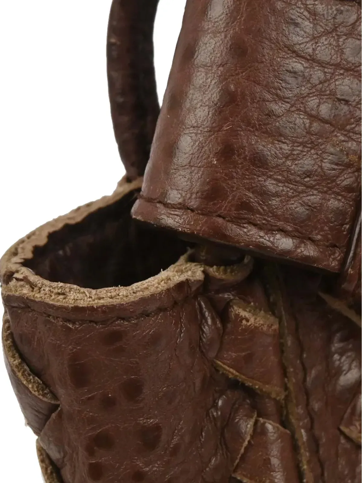 Bottega Veneta Pre-Owned ウェーブンレザー メッセンジャーバッグ - 画像4