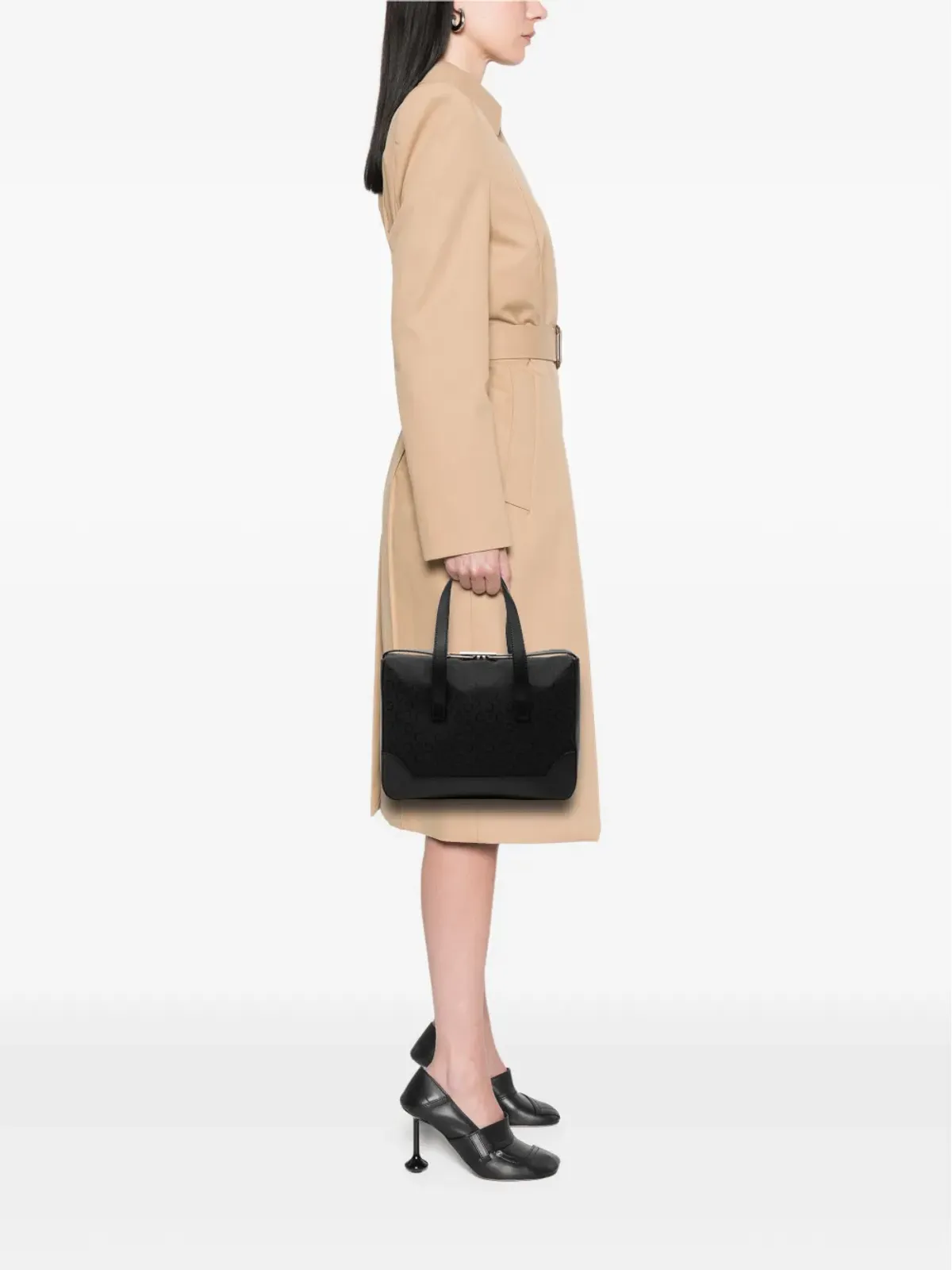 Celine Pre-Owned 2000 C Macadam Canvas ハンドバッグ - ブラック - 画像2