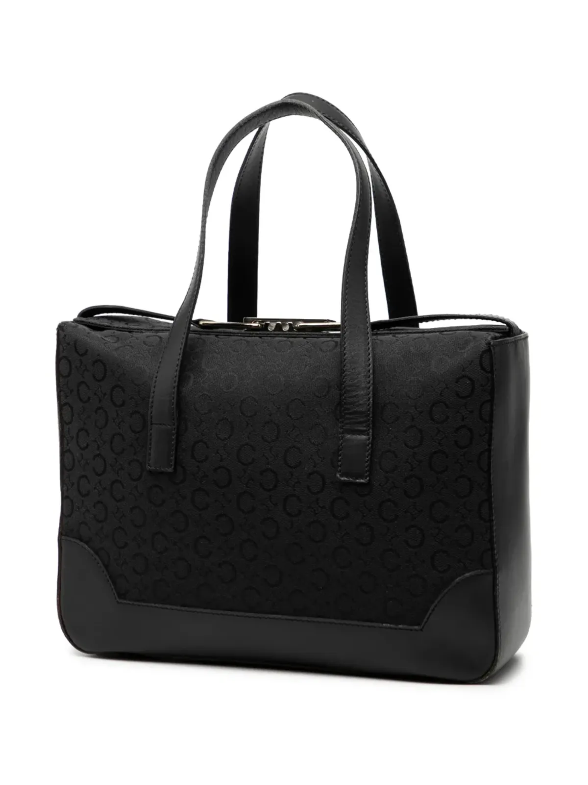 Celine Pre-Owned 2000 C Macadam Canvas ハンドバッグ - ブラック - 画像3
