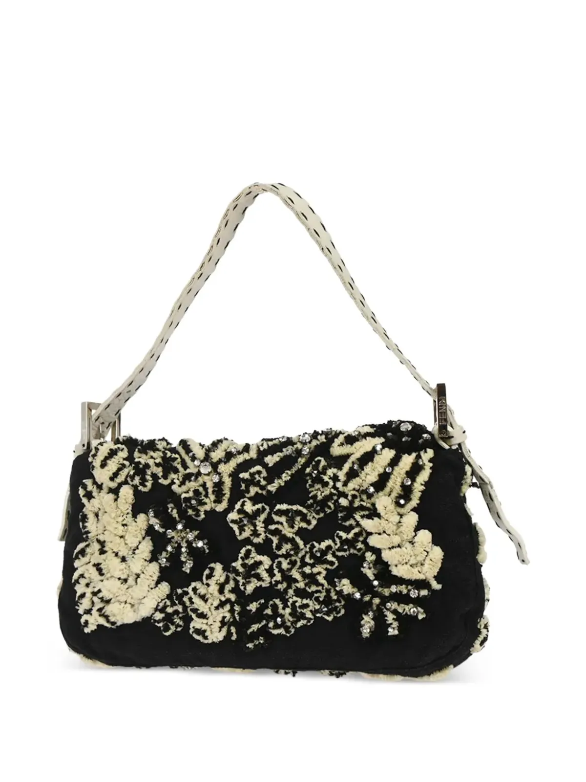 Fendi Pre-Owned 2003 バゲット ビーズ付き ハンドバッグ - ブラック - 画像2