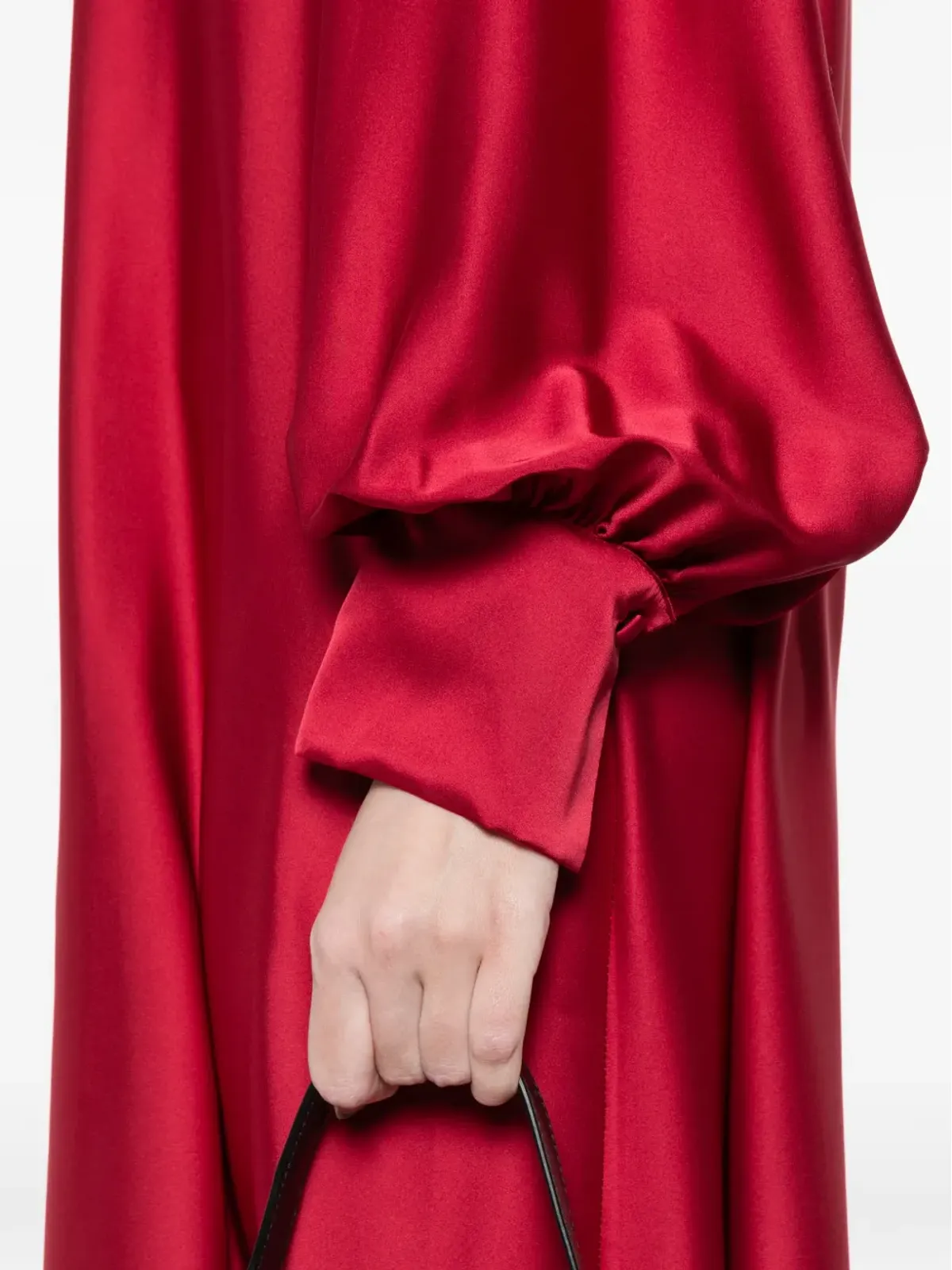 SILKYLICIOUS Nigoraシャツドレス - Red - 画像5