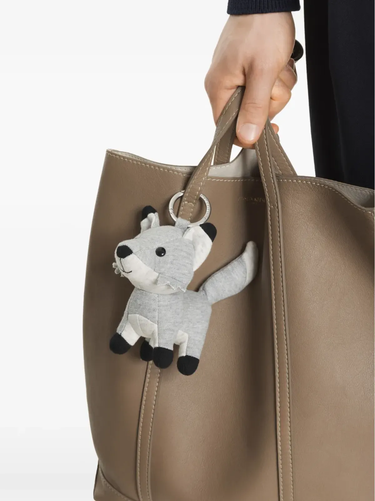 Maison Kitsuné Fox Bag キーリング - グレー - 画像5