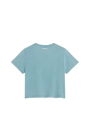 Maison Kitsuné フォウンテンスタンプ フェード ベビーTシャツ ブルー - サムネイル3