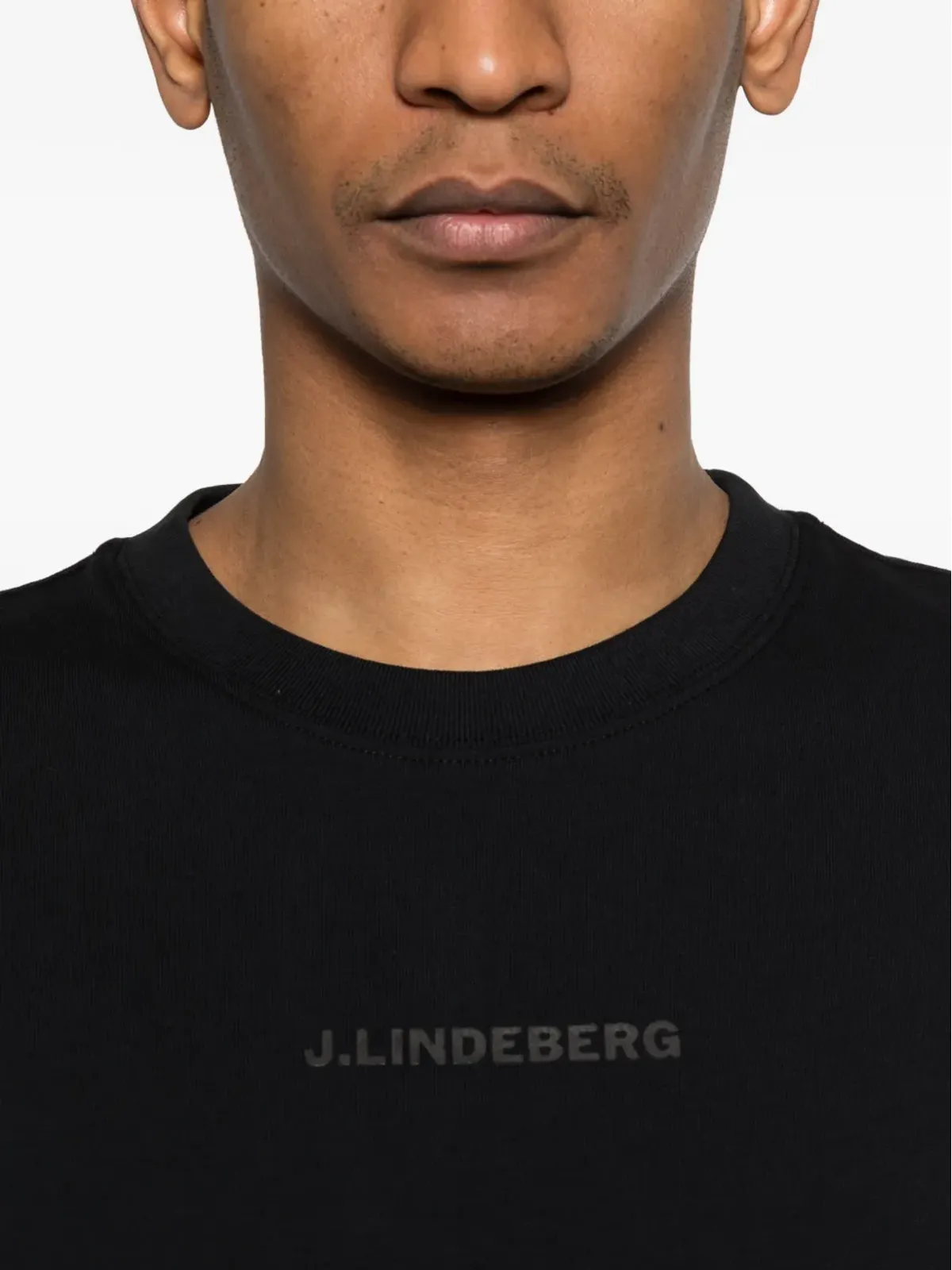 J.Lindeberg ロゴヘビーTシャツ ブラック - 画像5