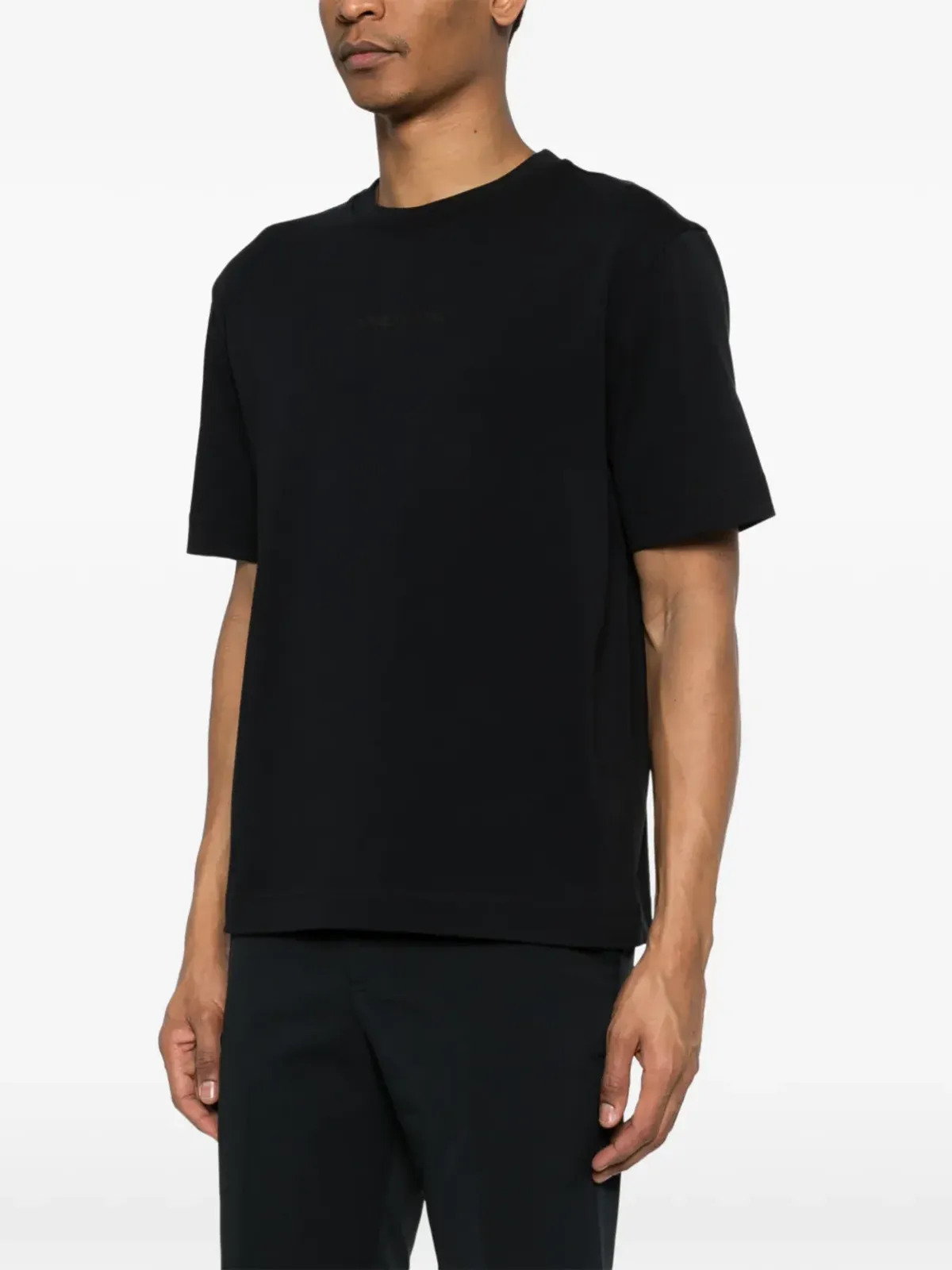 J.Lindeberg ロゴヘビーTシャツ ブラック - 画像3
