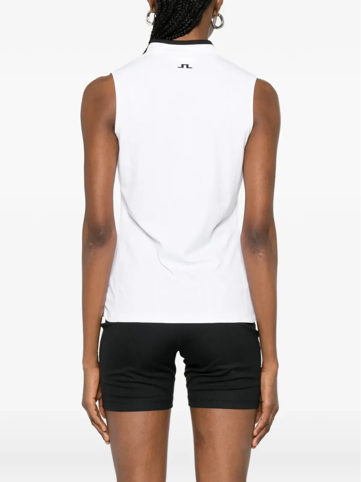 J.Lindeberg Mila V-neck logo top - White - 画像4