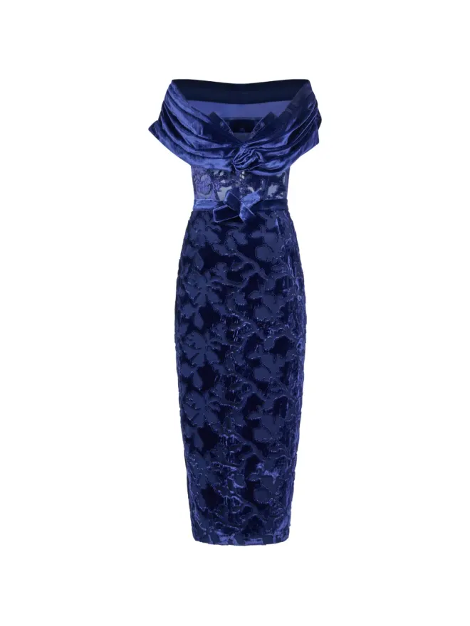 ARAFTU ARAFTU 花柄オフショルダードレスの商品画像