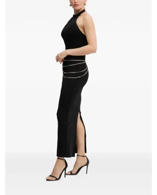 Herve Leger Sybil ホルターネック サイドスリット マキシドレス - サムネイル2