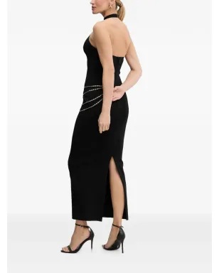 Herve Leger Sybil ホルターネック サイドスリット マキシドレス - サムネイル3