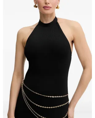 Herve Leger Sybil ホルターネック サイドスリット マキシドレス - サムネイル4