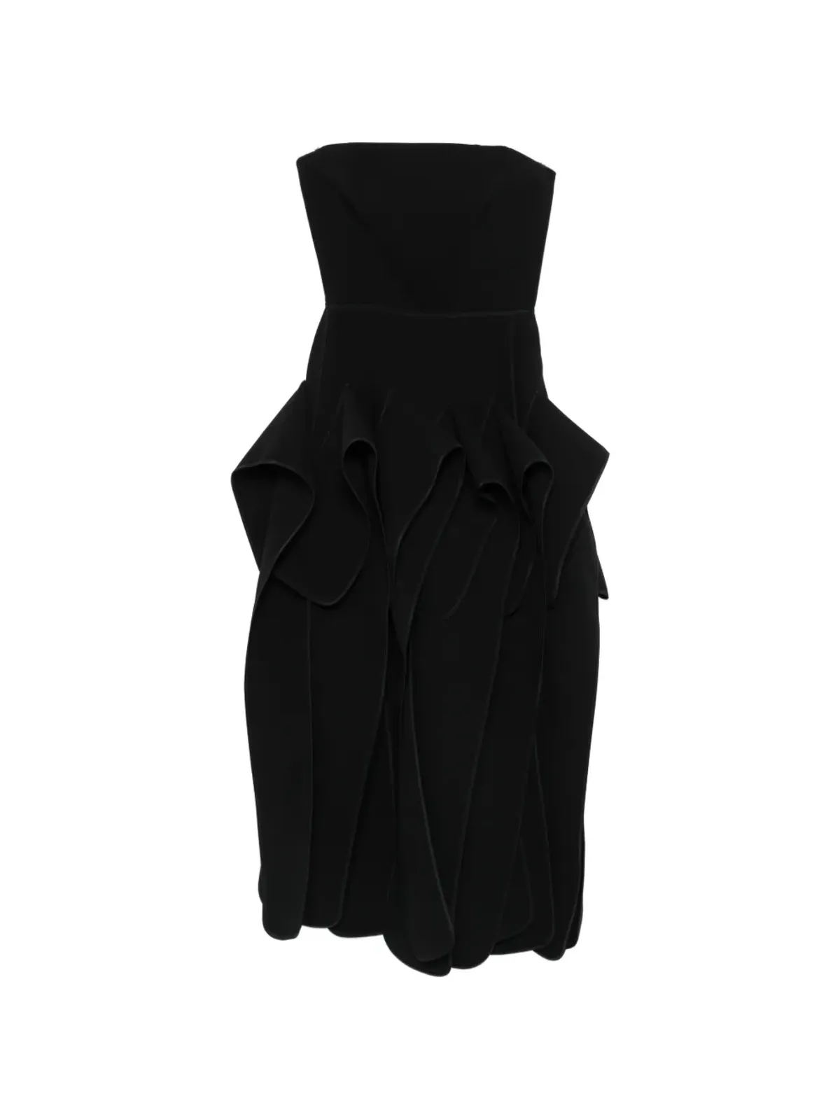 Maticevski strapless ruffled midi dress - 画像1