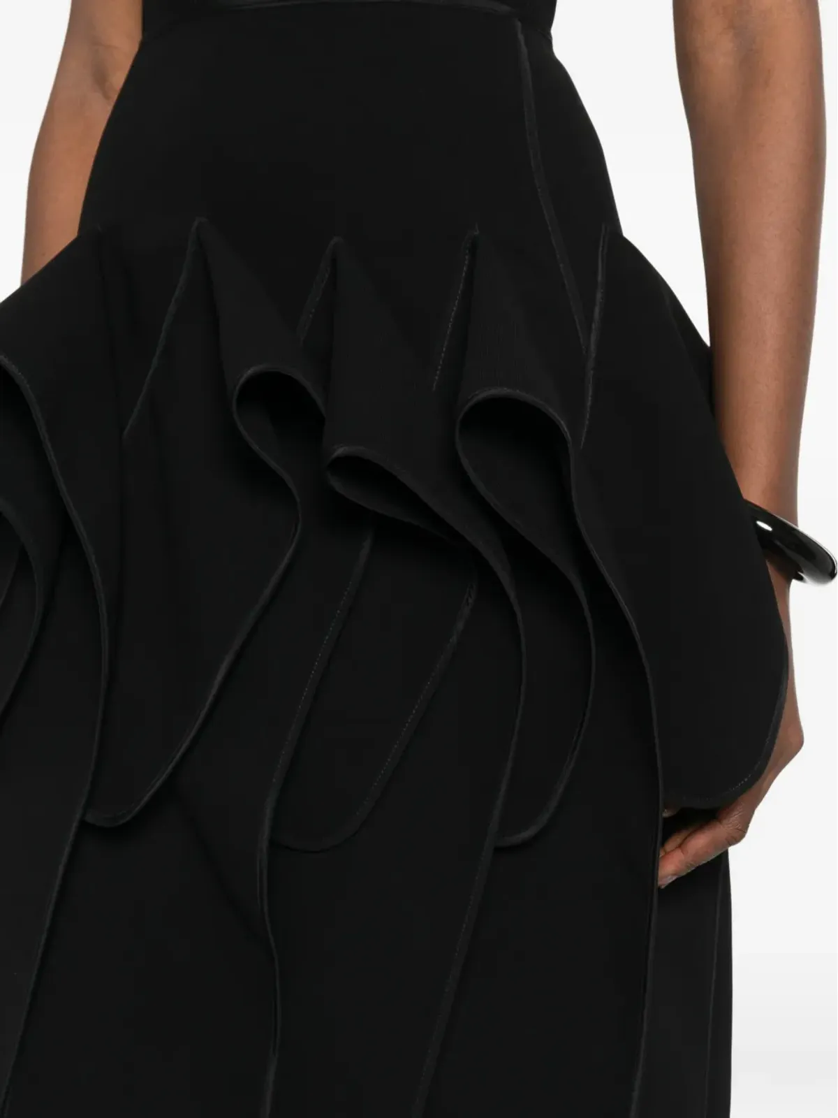 Maticevski strapless ruffled midi dress - 画像5