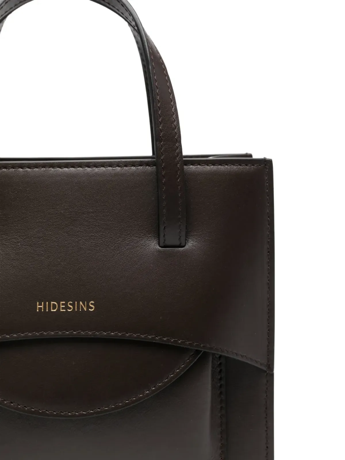 HIDESINS ブラウンのクラッチバッグ - 画像4