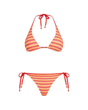 Seafolly ストライプ ロングライン ビキニ - イエロー - サムネイル1