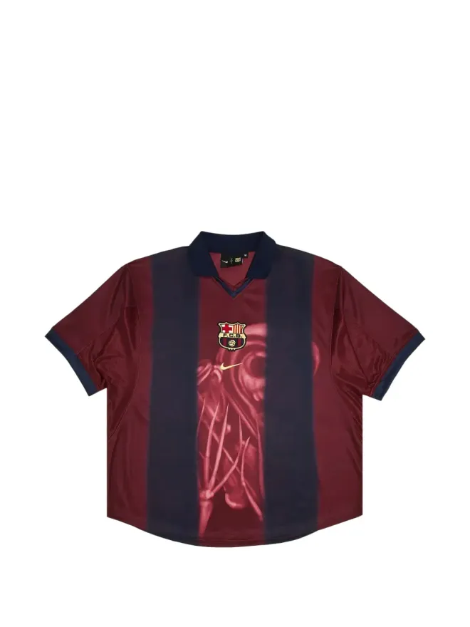 Travis Scott Travis Scott x Nike x FC Barcelona レトロスケルトンTシャツ - レッドの商品画像