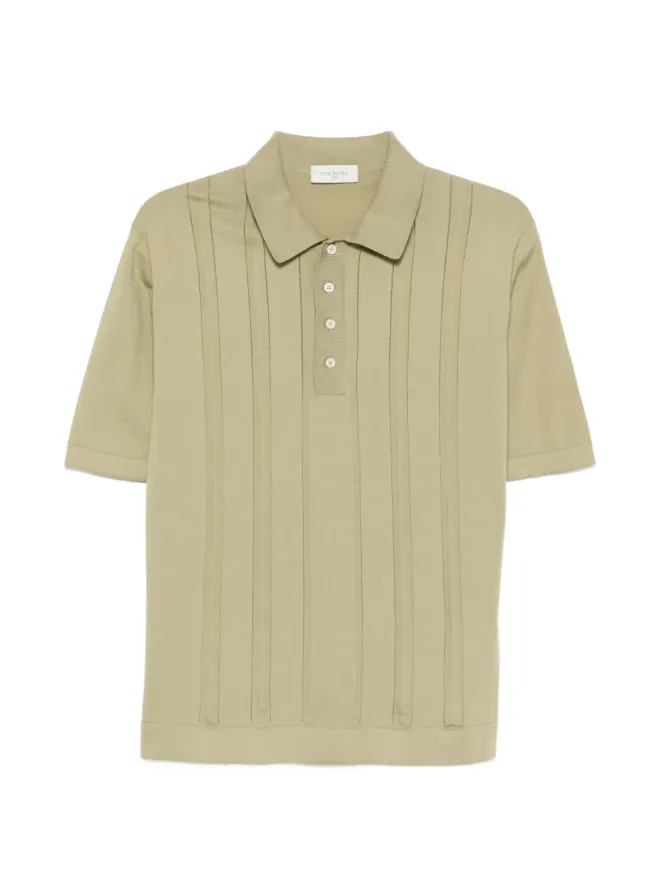 Piacenza 1733 Piacenza 1733 リブ編みパネルドポロシャツの商品画像