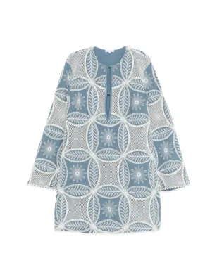 Poupette St Barth Giaミニドレス - ブルー - サムネイル1