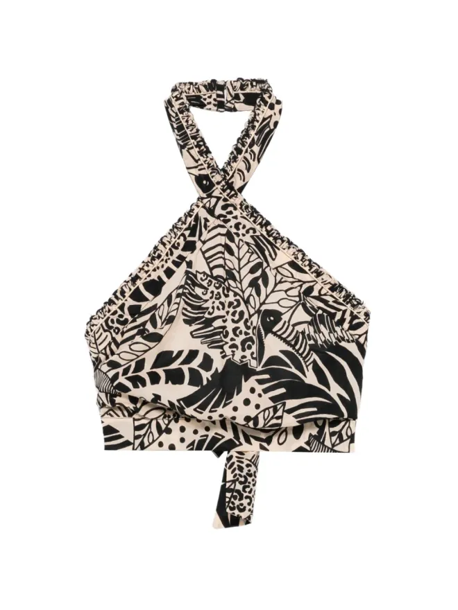 Poupette St Barth Poupette St Barth Sumaプリントディテール・トップの商品画像