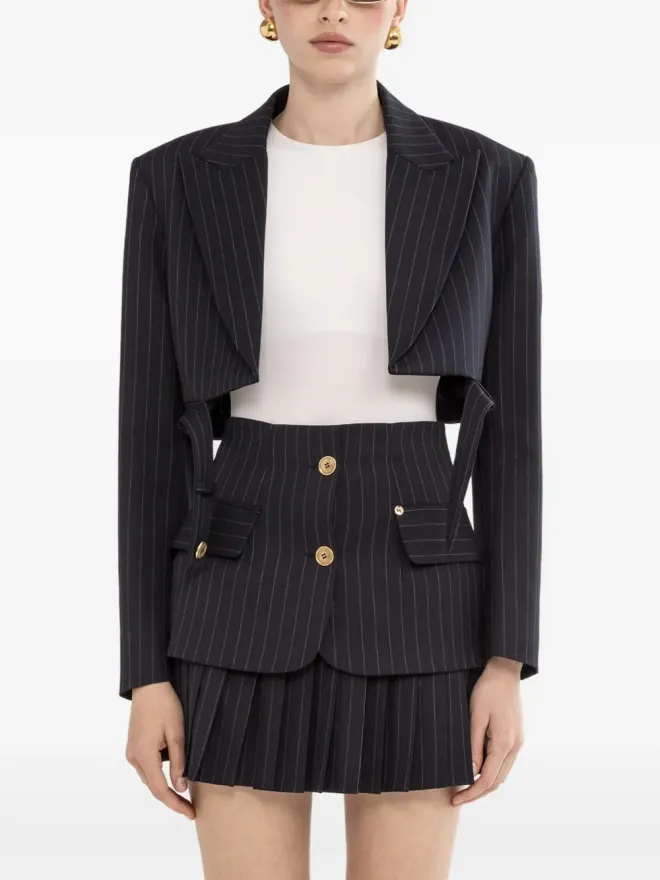 NISSA NISSA ピンストライプ クロップド ブレザーの商品画像